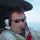 Harry Schobesberger im Flugzeug